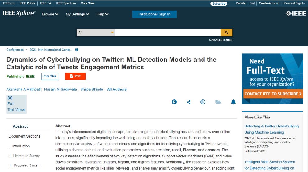 Cyberbullying Amplification