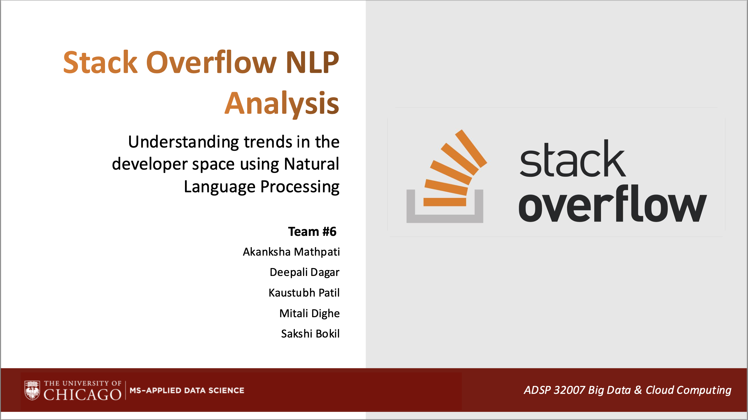 Stackoverflow NLP Analysis